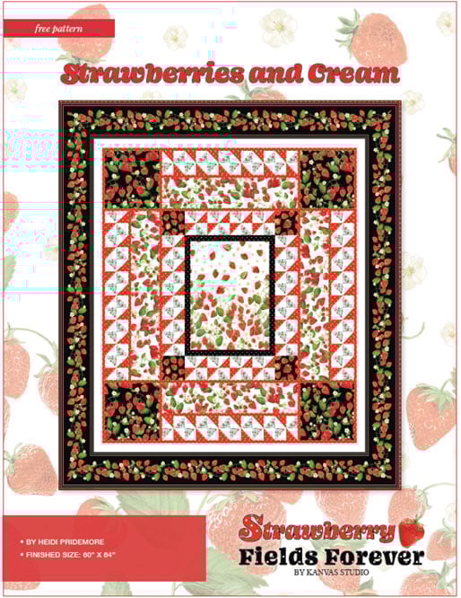 Quilt Pattern Download Strawberry Fields Forever (0119)