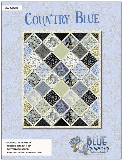 Country Blue Symphony 9002 Quilt Pattern