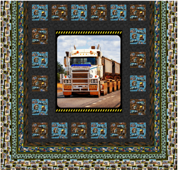 Terrific Trucking Quilt 1