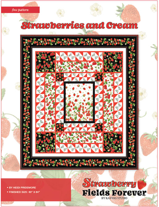 Quilt Pattern Download Strawberry Fields Forever 0119